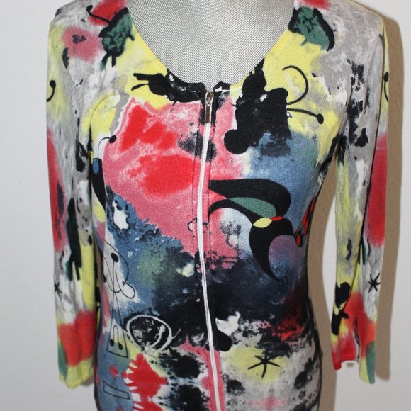 Gabriella Molinari Medium Women's Zip Up Sweater - Picture 2 of 7